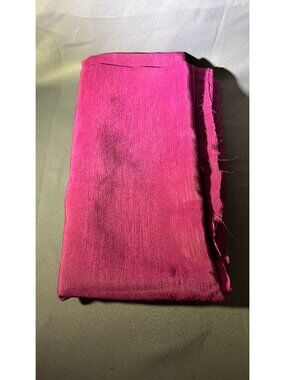 Shimmering Magenta Silk Fabric - Luxurious Fuchsia Material - 2+ Yards